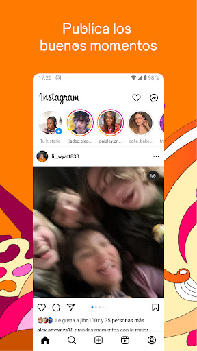 Captura de pantalla de Instagram