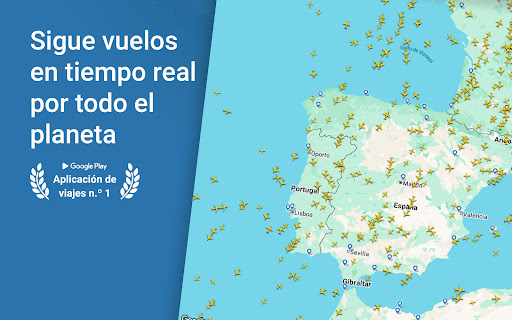 Captura de pantalla de Flightradar24 Flight Tracker