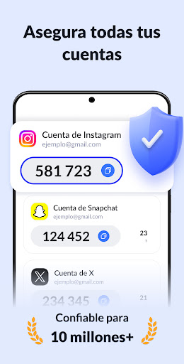 Captura de pantalla de App Autenticador - SafeAuth