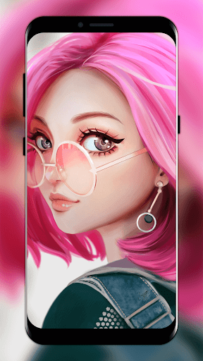 Captura de pantalla de Live Glitter Girly Wallpaper
