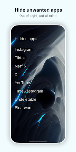 Captura de pantalla de Olauncher. Minimal AF Launcher