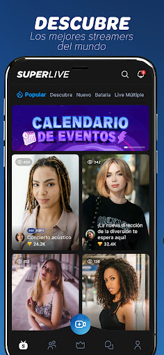 Captura de pantalla de SuperLive-Transmite en vivo