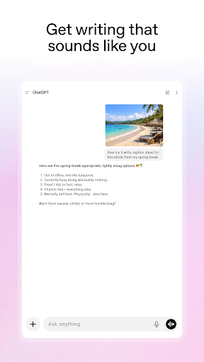 ChatGPT screenshot