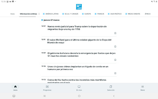 Captura de pantalla de FRANCE 24 - Noticias 24/7
