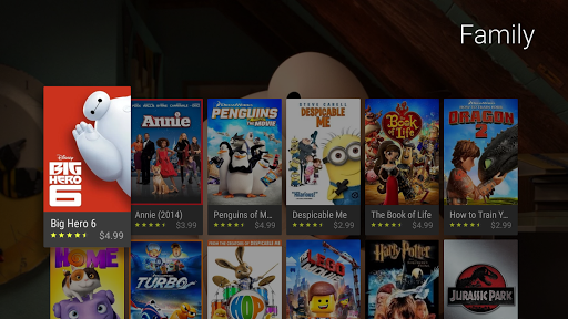 Captura de pantalla de Google TV