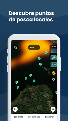 Captura de pantalla de Fishbrain Pronósticos de pesca