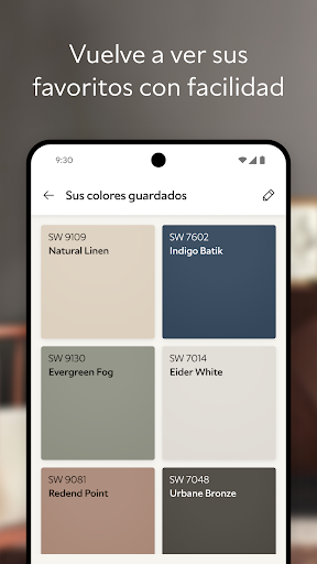 Captura de pantalla de Sherwin-Williams Color Expert™