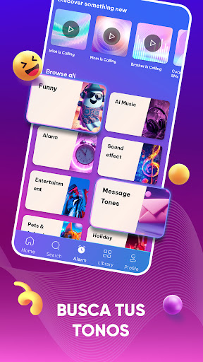 Captura de pantalla de Tonos de llamada para celular