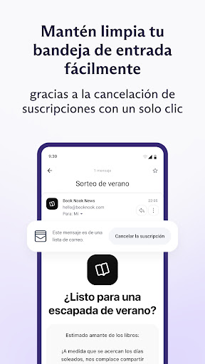 Captura de pantalla de Proton Mail: Correo cifrado
