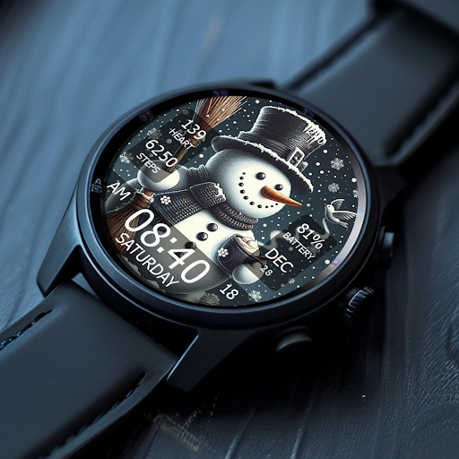 Captura de pantalla de Key WF55 Snowman Watch Face