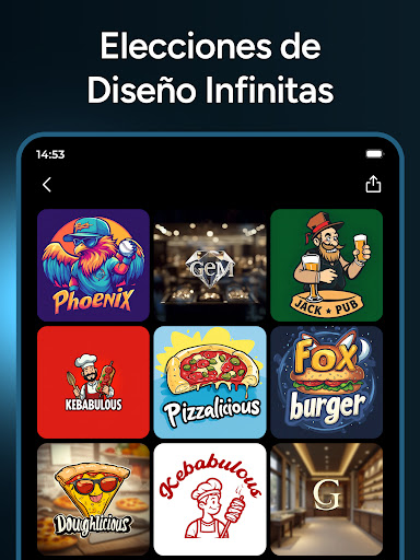 Captura de pantalla de AI Logo Generator - Mark