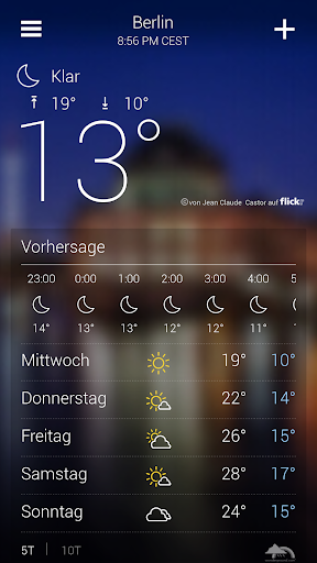 Yahoo Wetter Screenshot