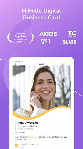 Captura de pantalla de Tarjeta de Visita de HiHello