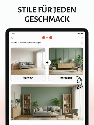 SnapHome: AI Wohnungsdesign Screenshot