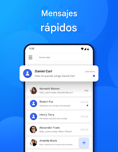 Captura de pantalla de Aplicación de mensajería SMS