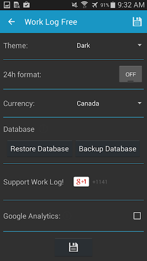 Captura de pantalla de Work Log Pro