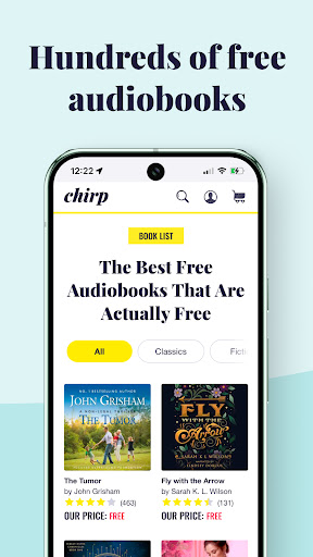 Captura de pantalla de Chirp Audiobooks