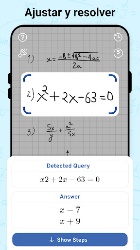 Captura de pantalla de AI Math Scanner- Math Solution