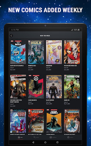 Captura de pantalla de Marvel Unlimited