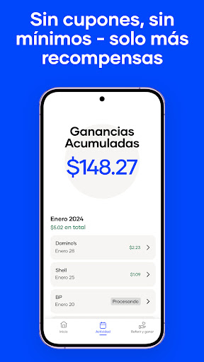 Captura de pantalla de Upside - Cash back fácil