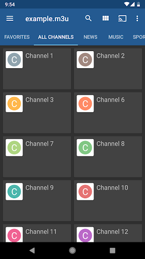 Captura de pantalla de IPTV Pro