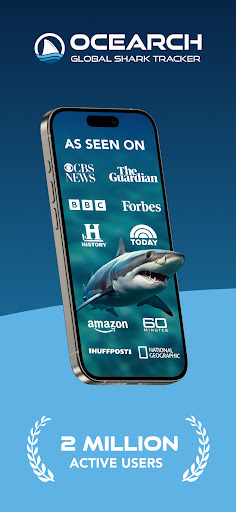 Captura de pantalla de OCEARCH Shark Tracker™