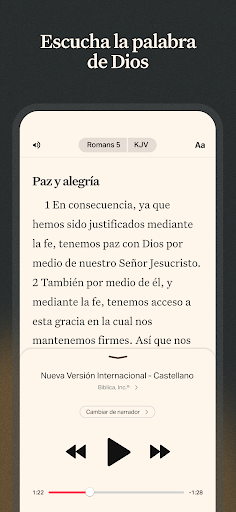Captura de pantalla de Biblia Reina Valera con Audio