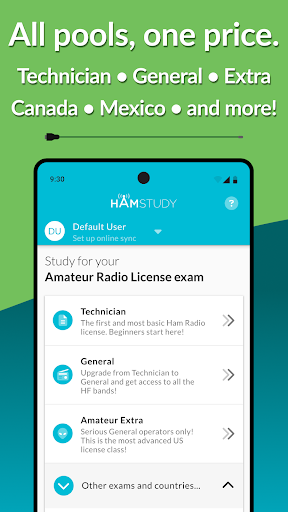 Captura de pantalla de HamStudy.org