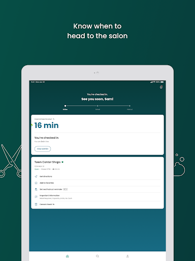 Great Clips Online Check-in Screenshot