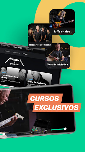 Captura de pantalla de Yousician: profesor de música