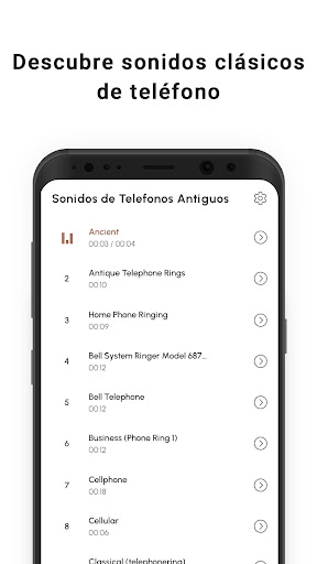 Captura de pantalla de Sonidos de Telefonos Antiguos