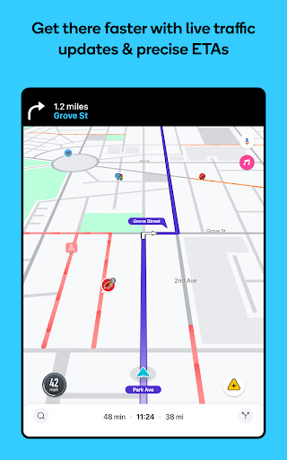 Captura de pantalla de Waze Navegación y Tráfico