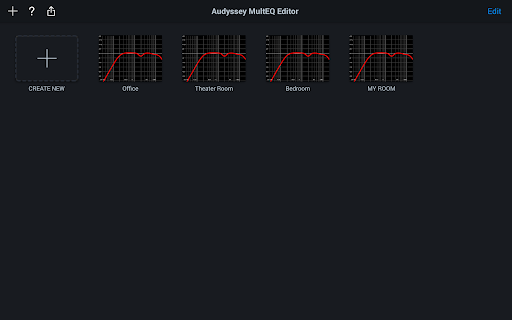 Captura de pantalla de Audyssey MultEQ Editor app