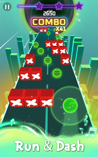 Captura de pantalla de Running Ball:Music Color Dance