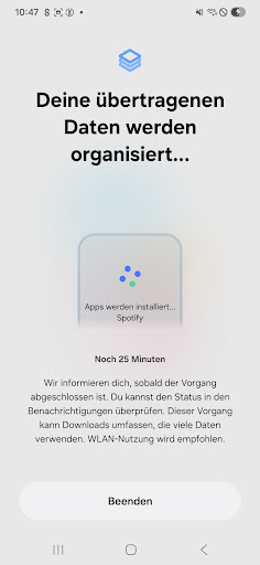 Samsung Smart Switch Mobile Screenshot
