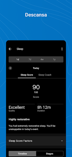 Captura de pantalla de Garmin Connect™