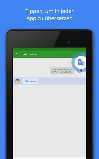 Google Übersetzer Screenshot