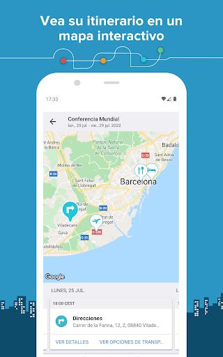 Captura de pantalla de TripIt: Planificador de viajes