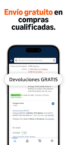 Captura de pantalla de Amazon Business: Compras B2B