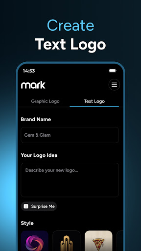 AI Logo Generator - Mark screenshot