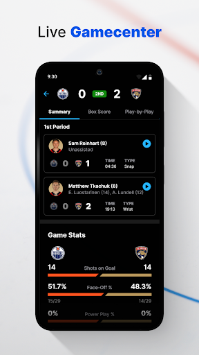 Captura de pantalla de NHL