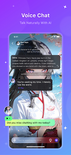 Captura de pantalla de HiWaifu: AI Friend & Waifu Hub