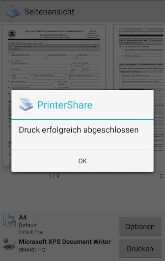 PrinterShare Premium-Schlüssel Screenshot