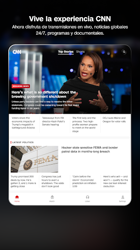 Captura de pantalla de CNN: Noticias de última hora