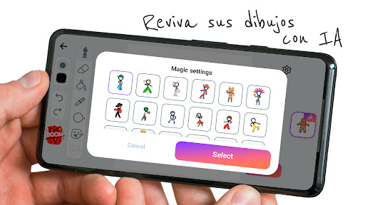 Captura de pantalla de Stickman: dibujar animación