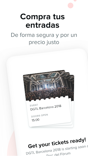 Captura de pantalla de TicketSwap