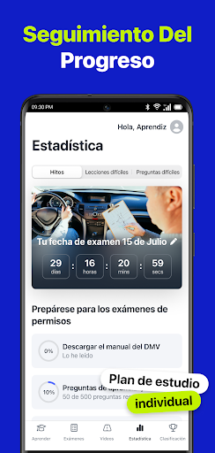 Captura de pantalla de Prueba práctica DMV 2026