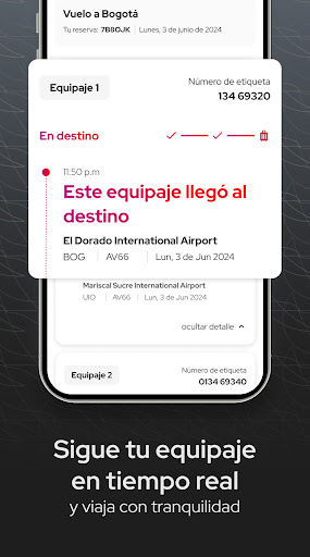 Captura de pantalla de avianca