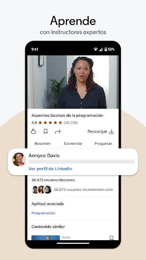 Captura de pantalla de LinkedIn Learning