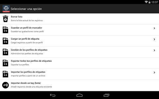 Captura de pantalla de NFC Tools - Pro Edition
